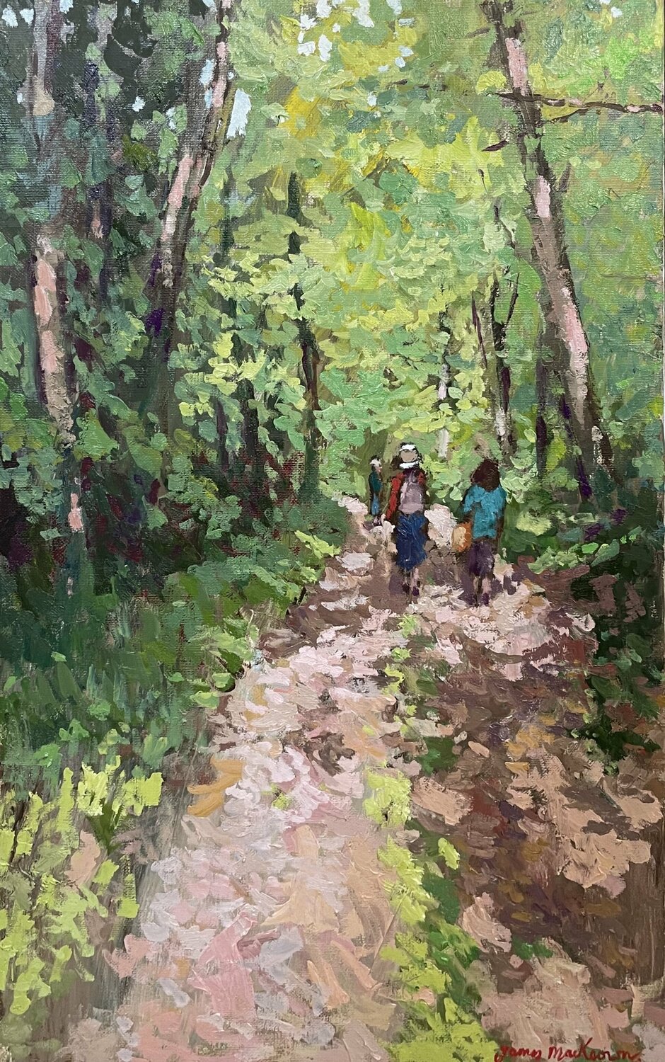 Le retour.( La roche jagu.) James MacKeown