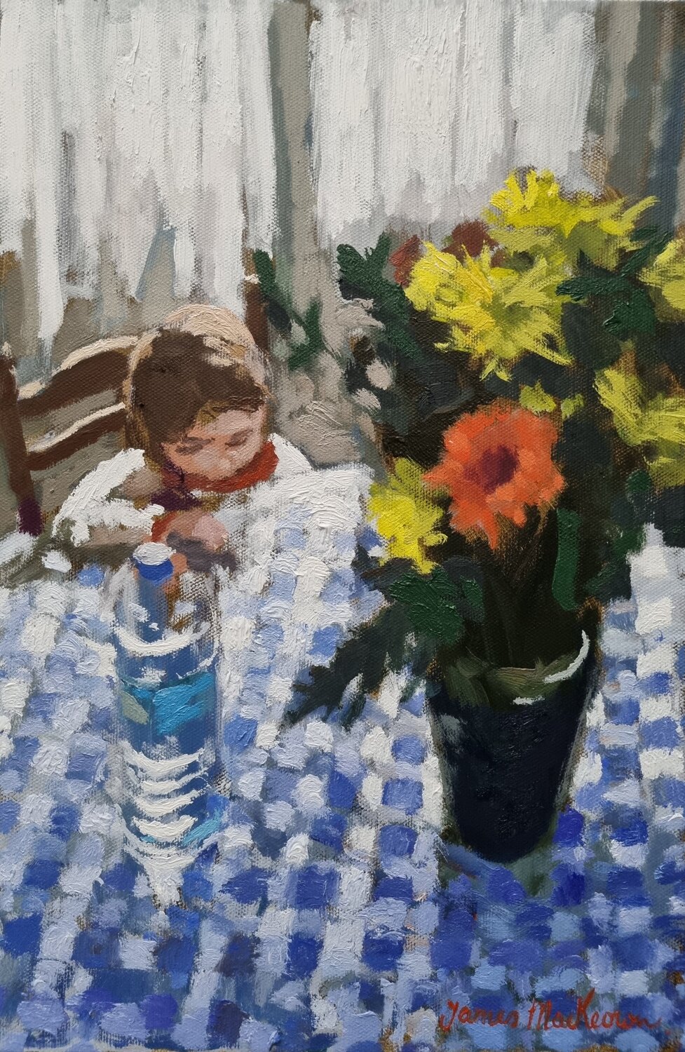 la bouteille d'eau. James MacKeown
