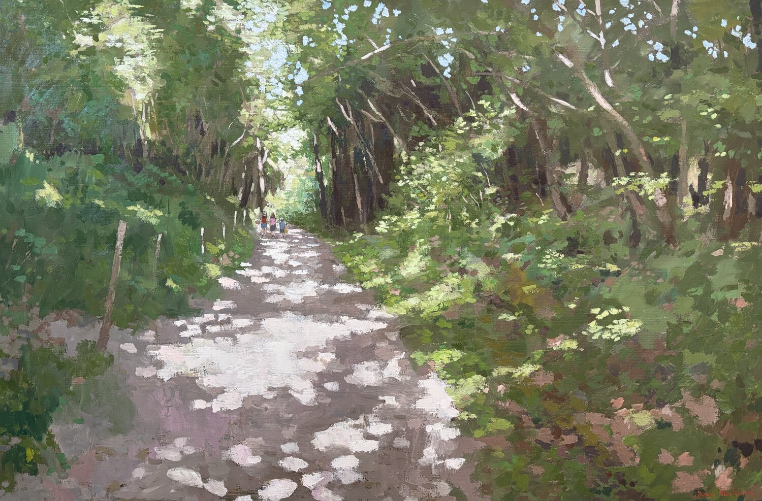 Et les feuilles bruissent au soleil James MacKeown Originalgemälde zu verkaufen