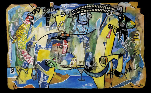 La parole et les actes by Julien Hayot, 회화 for Sale on Singulart