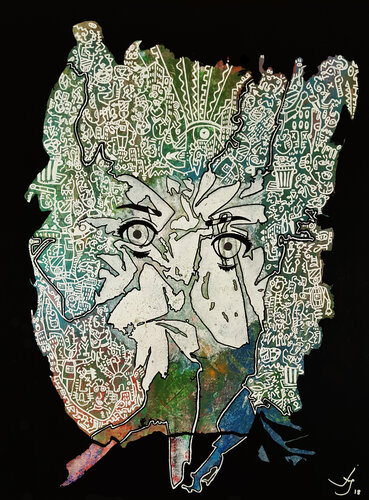 Broken mirror world von Julien Hayot, Malerei kaufen auf Singulart