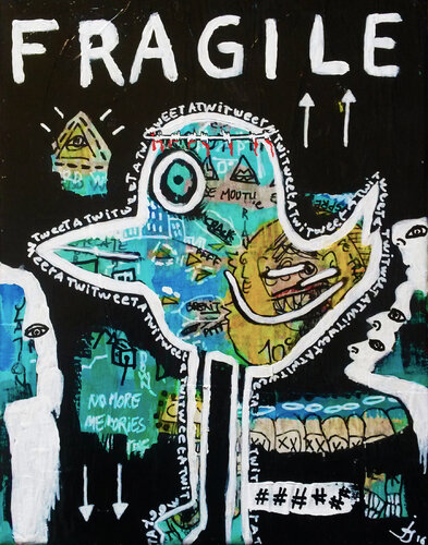 Tweet a tweet van Julien Hayot, Schilderij te koop op Singulart