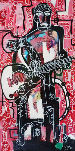 The guitarist von Julien Hayot, Malerei kaufen auf Singulart