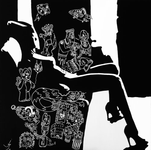 Idées noires van Julien Hayot, Schilderij te koop op Singulart