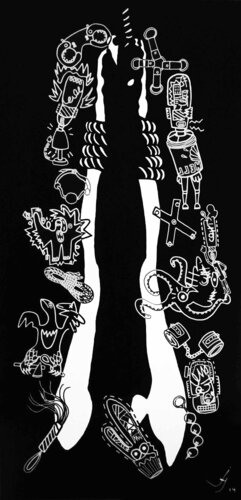 Pending ideas van Julien Hayot, Schilderij te koop op Singulart