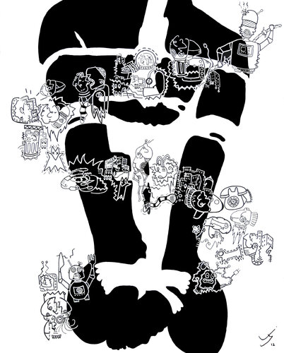 A rope to hold you de Julien Hayot, Pintura a la venta en Singulart