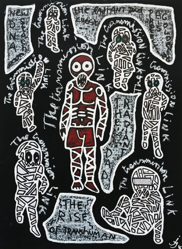 The transmission link by Julien Hayot, Work on Paper for Sale on Singulart