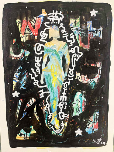 Femme moderne by Julien Hayot, Work on Paper for Sale on Singulart
