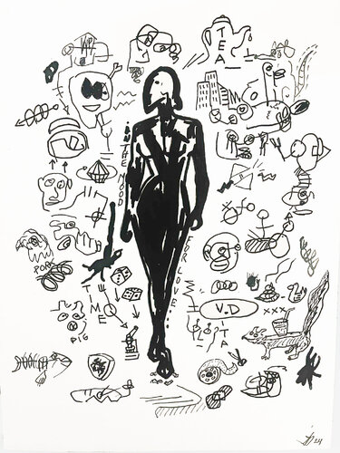 modern woman 2 von Julien Hayot, Zeichnungen kaufen auf Singulart