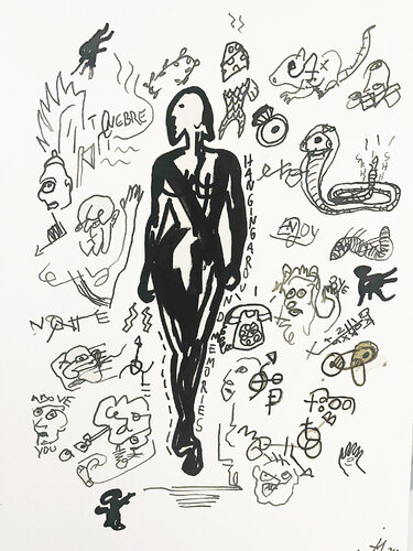 Modern woman 3 by Julien Hayot, 소묘 for Sale on Singulart