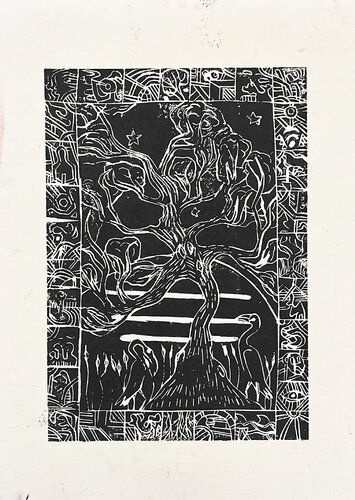 Living tree 2 by Julien Hayot, Work on Paper for Sale on Singulart