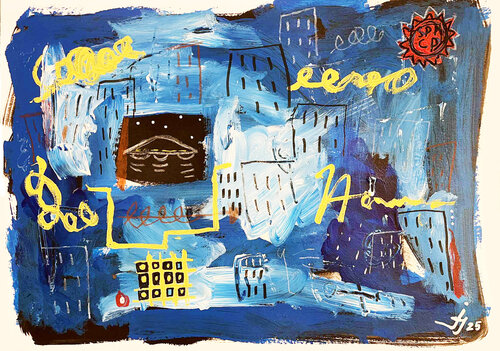 Winter arrival von Julien Hayot, Werk auf Papier kaufen auf Singulart