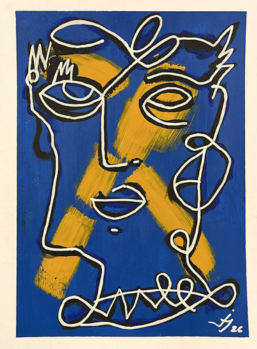 Dancing face von Julien Hayot, Werk auf Papier kaufen auf Singulart