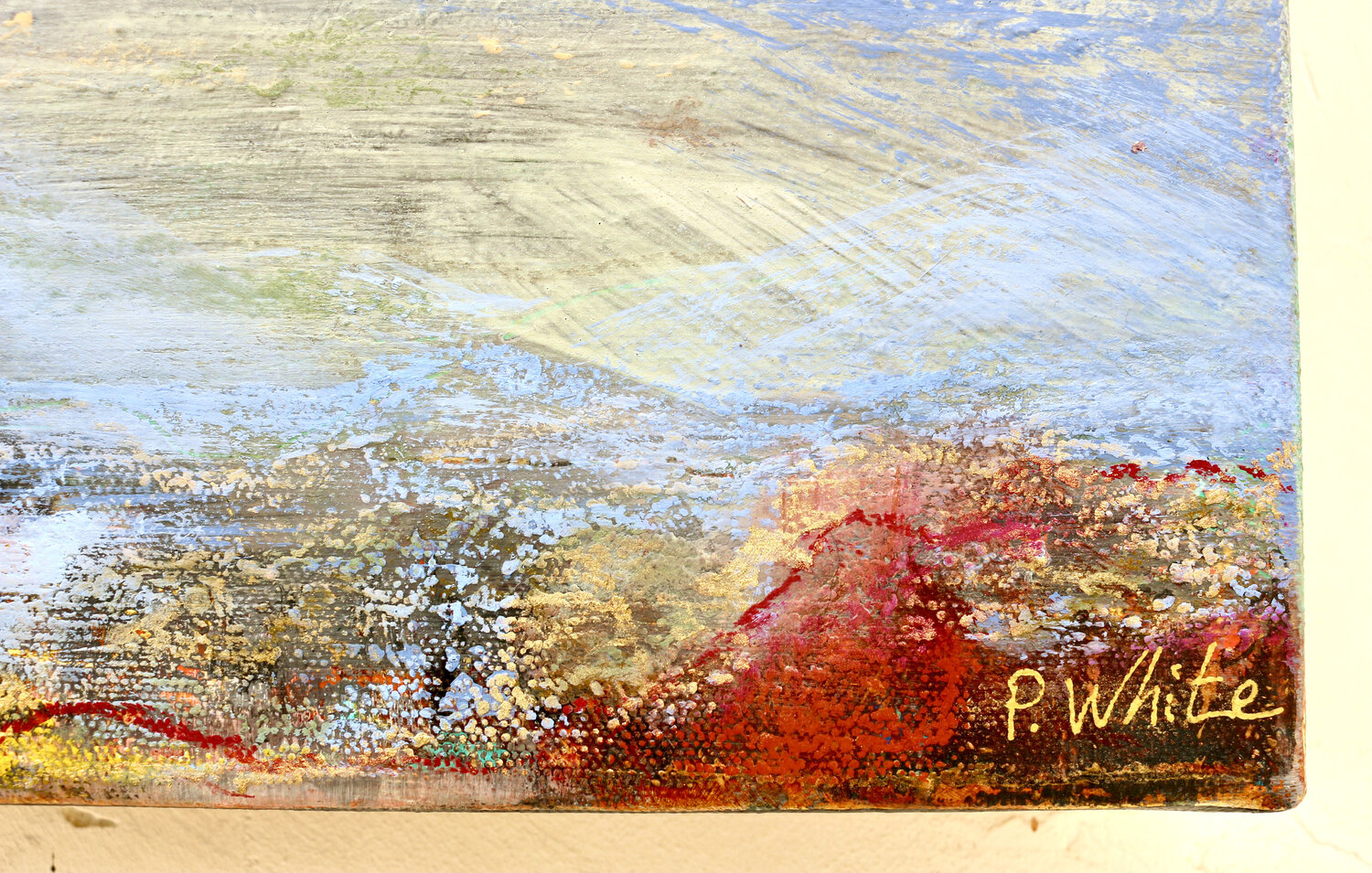 Seaside by Pascale White (2023) : Painting Acrylic, Pastel on Canvas -  Singulart, image size:1500x955