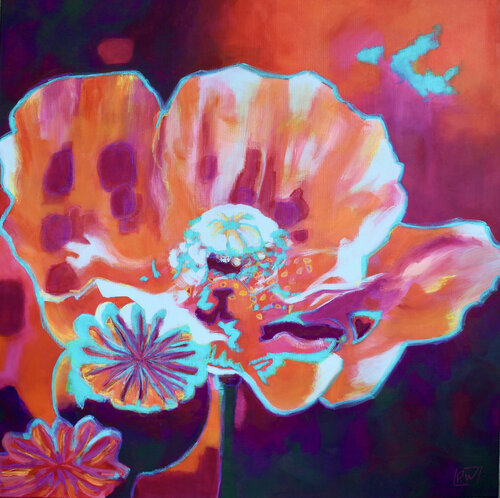 Orange Poppy von Pascale White, Malerei kaufen auf Singulart
