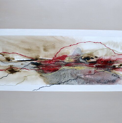 Abstract Encre et Pastel Pascale White