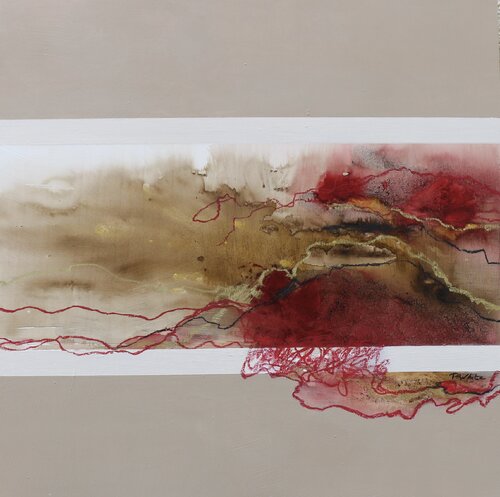 Abstract Encre et Pastel Pascale White