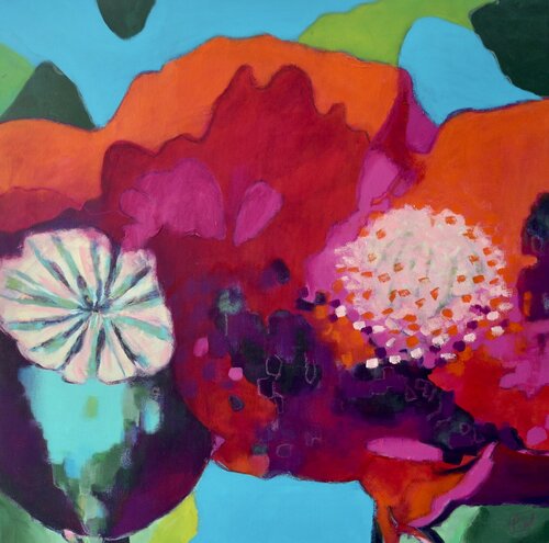 Poppy4 von Pascale White, Malerei kaufen auf Singulart