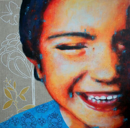 Portrait enfant by Pascale White, Painting for Sale on Singulart
