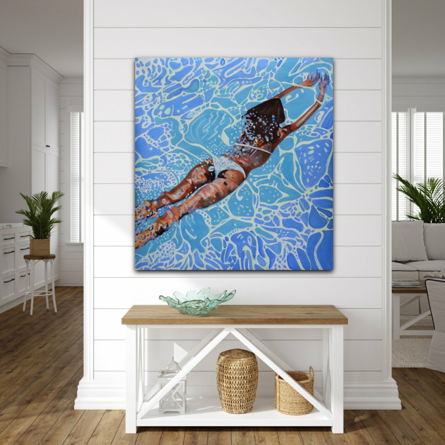 希少 Contemporary Art Underwater / 100 x 107 x 0.1 cm by Alexandra Djokic (2021