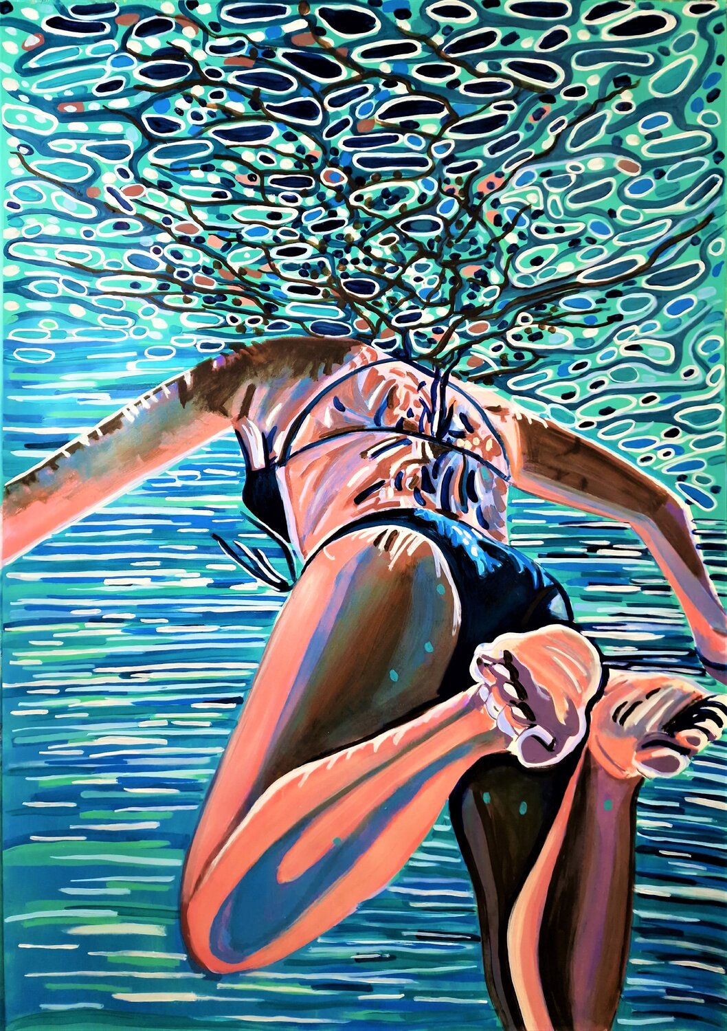 希少 Contemporary Art coloreyesd - 16 x 20 inch edition – Moonlight Arts Collective