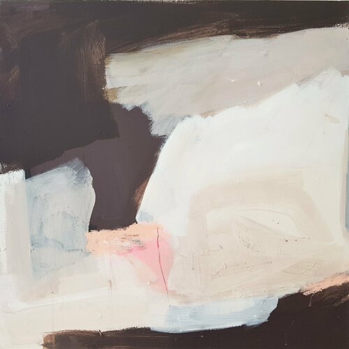 stone I, großes abstraktes Gemälde van Diana Krinninger, Schilderij te koop op Singulart