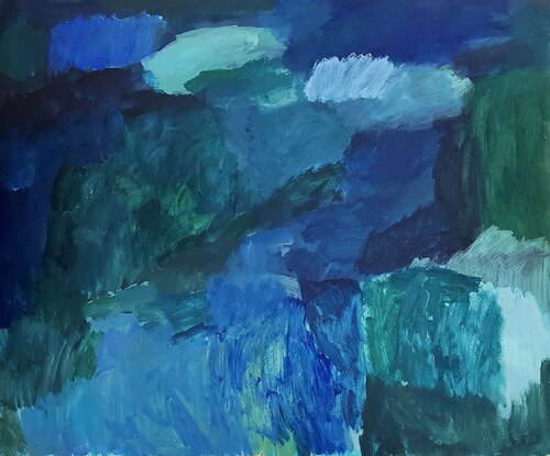 blue night van Diana Krinninger, Schilderij te koop op Singulart