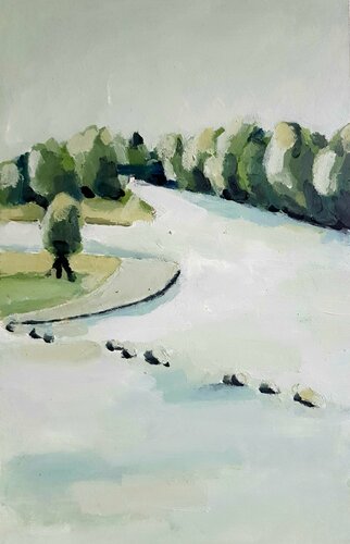 Landschaft in Öl van Diana Krinninger, Werk op papier te koop op Singulart