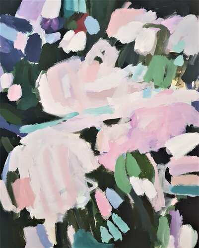 Flowers, abstrakte Landschaft van Diana Krinninger, Schilderij te koop op Singulart