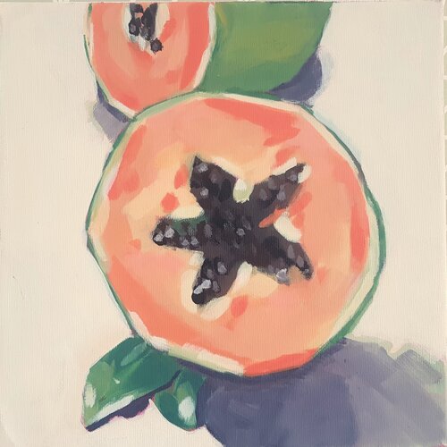 Stillleben exotische Früchte I by Diana Krinninger, Painting for Sale on Singulart