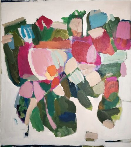 abstrakte Blumen van Diana Krinninger, Schilderij te koop op Singulart