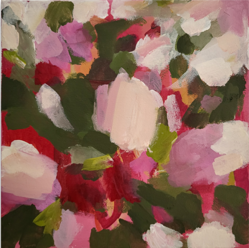 abstrakte Blumen, Floral van Diana Krinninger, Schilderij te koop op Singulart