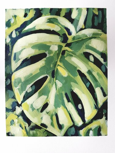 Stillleben Monstera par Diana Krinninger, Œuvre sur papier en vente sur Singulart