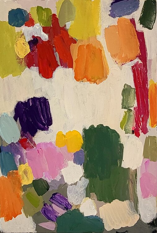 abstrakte farbige Landschaft Diana Krinninger