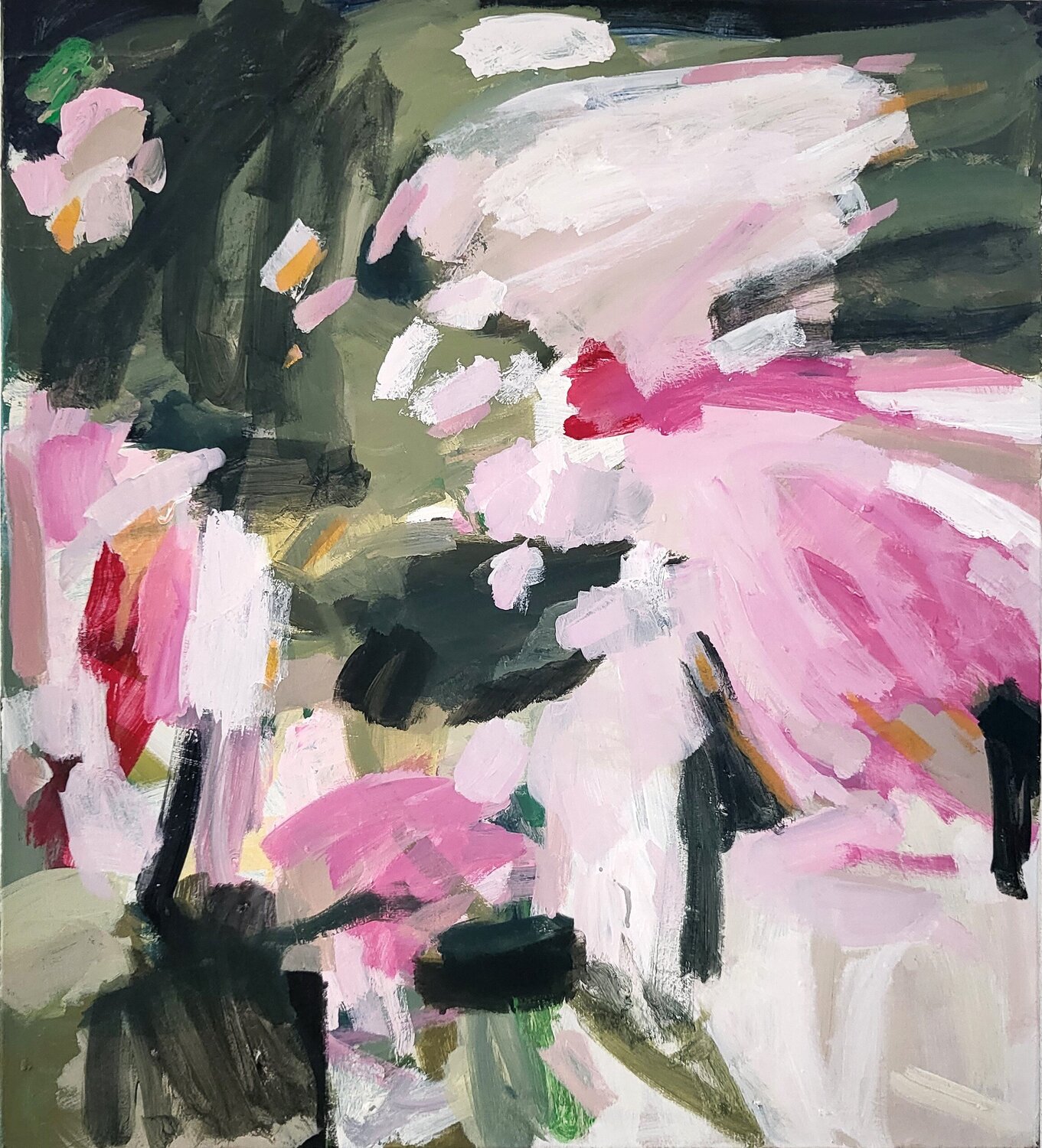 abstrakte Landschaft in Grün Diana Krinninger