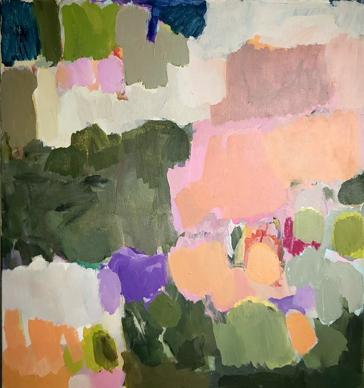 farbige, abstrakte Landschaft, Diana Krinninger