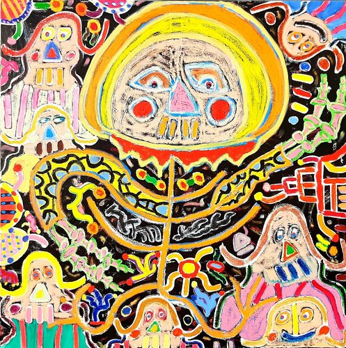 Happy Mädels van Kaweh Agah, Schilderij te koop op Singulart