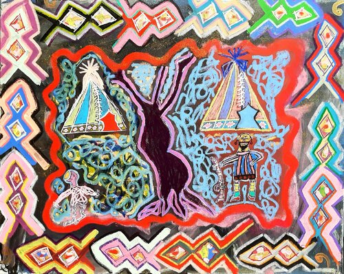 Modern Nomads de Kaweh Agah, Pintura a la venta en Singulart