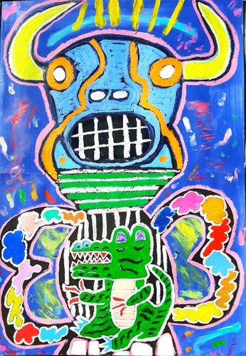 Rebellen Vergötterung III by Kaweh Agah, Work on Paper for Sale on Singulart