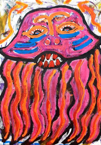 Qualle denkt by Kaweh Agah, Work on Paper for Sale on Singulart