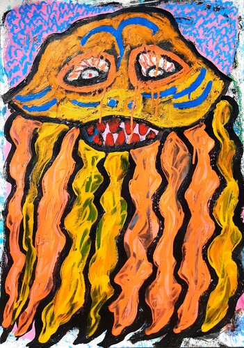 Qualle denkt II by Kaweh Agah, Work on Paper for Sale on Singulart