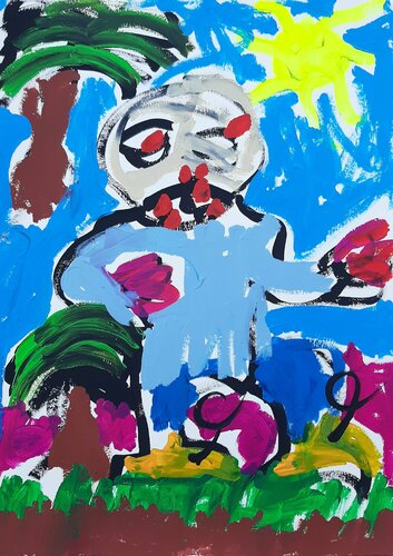 Ein Spaziergang by Kaweh Agah, 종이 for Sale on Singulart