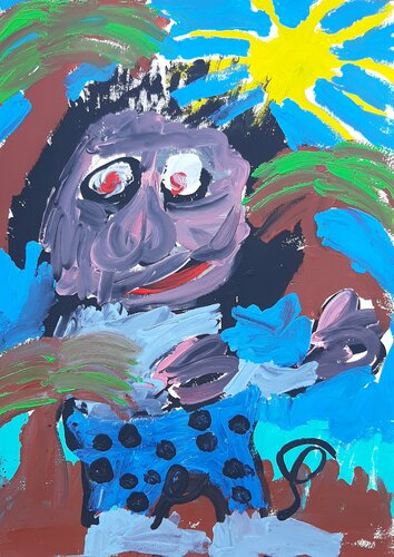 Ein Spaziergang II de Kaweh Agah, Obra en papel a la venta en Singulart