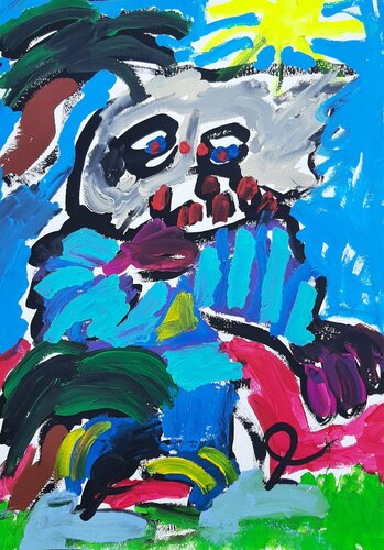 Ein Spaziergang III di Kaweh Agah, Opera su carta in vendita su Singulart