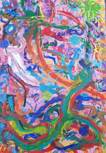 Blumengarten de Kaweh Agah, Pintura a la venta en Singulart