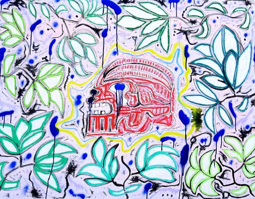 You die, plants grow by Kaweh Agah, Painting for Sale on Singulart