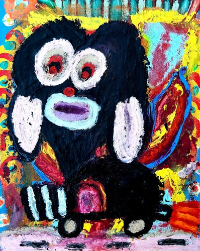 Sweety Doggy van Kaweh Agah, Schilderij te koop op Singulart