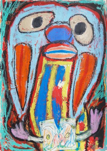 Hasenfigur?! von Kaweh Agah, Malerei kaufen auf Singulart