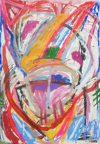 Fragmentiertes Gesicht di Kaweh Agah, Pittura in vendita su Singulart