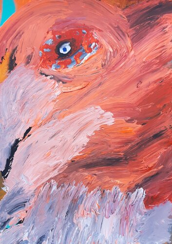 Der König der Hähne par Kaweh Agah, Œuvre sur papier en vente sur Singulart